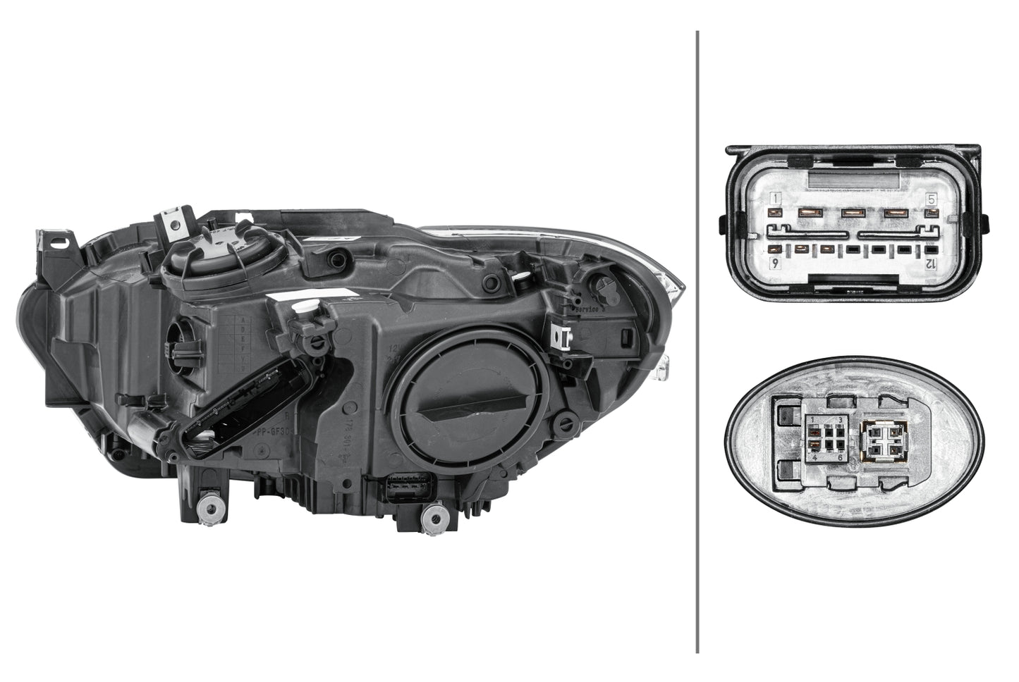 HELLA LED/Bi-Xenon-Headlight - right - for e.g. BMW 1 (F20) 1EL010741-561