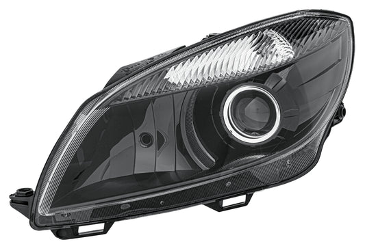 HELLA Halogen/FF/DE-Headlight - left - for e.g. Skoda Fabia II (542) 1EL010417-491