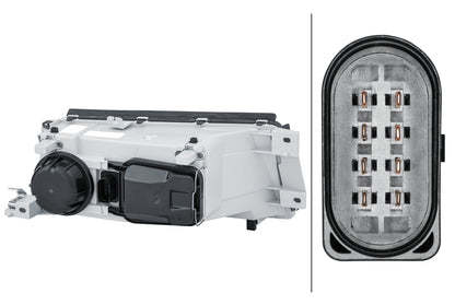 HELLA DE/Halogen-Headlight - left - for e.g. Skoda Octavia I (1U2) 1EL010202-011