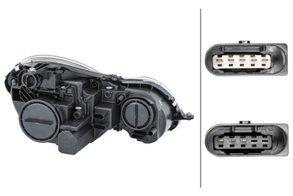 HELLA Halogen-Headlight - left - for e.g. Mercedes-Benz E-Class (W211) 1EL009260-071