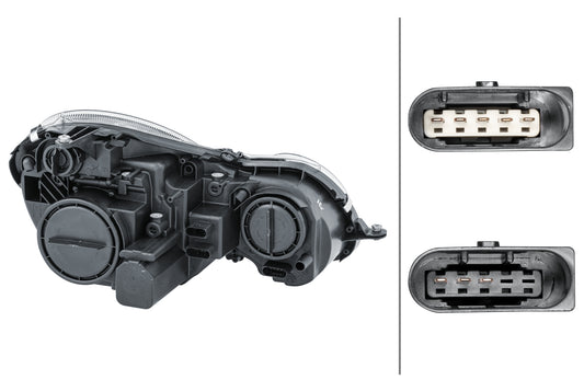 HELLA Halogen-Headlight - left - for e.g. Mercedes-Benz E-Class (W211) 1EL009260-071