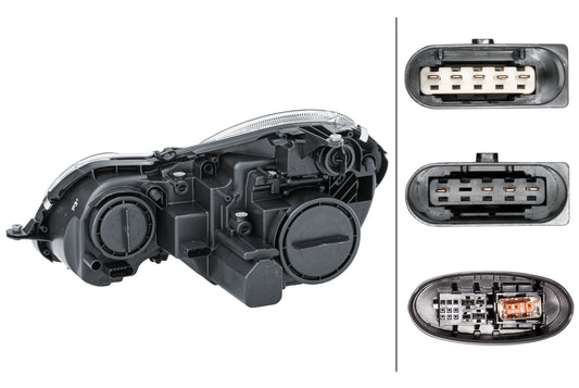 HELLA Halogen/Bi-Xenon-Headlight - right - for e.g. Mercedes-Benz E-Class (W211) 1EL009260-561