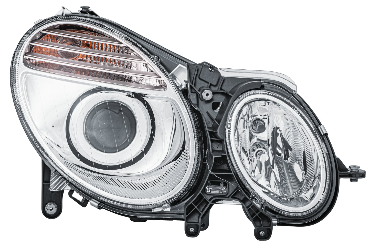 HELLA Halogen/Bi-Xenon-Headlight - right - for e.g. Mercedes-Benz E-Class (W211) 1EL009260-561