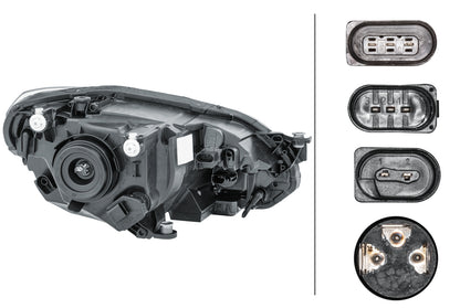 HELLA FF/Halogen-Headlight - left - for e.g. VW Up (121, 122, BL1, BL2) 1EL012644-011