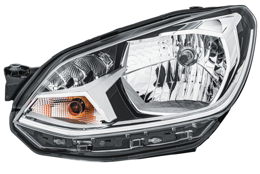 HELLA FF/Halogen-Headlight - left - for e.g. VW Up (121, 122, BL1, BL2) 1EL012644-011
