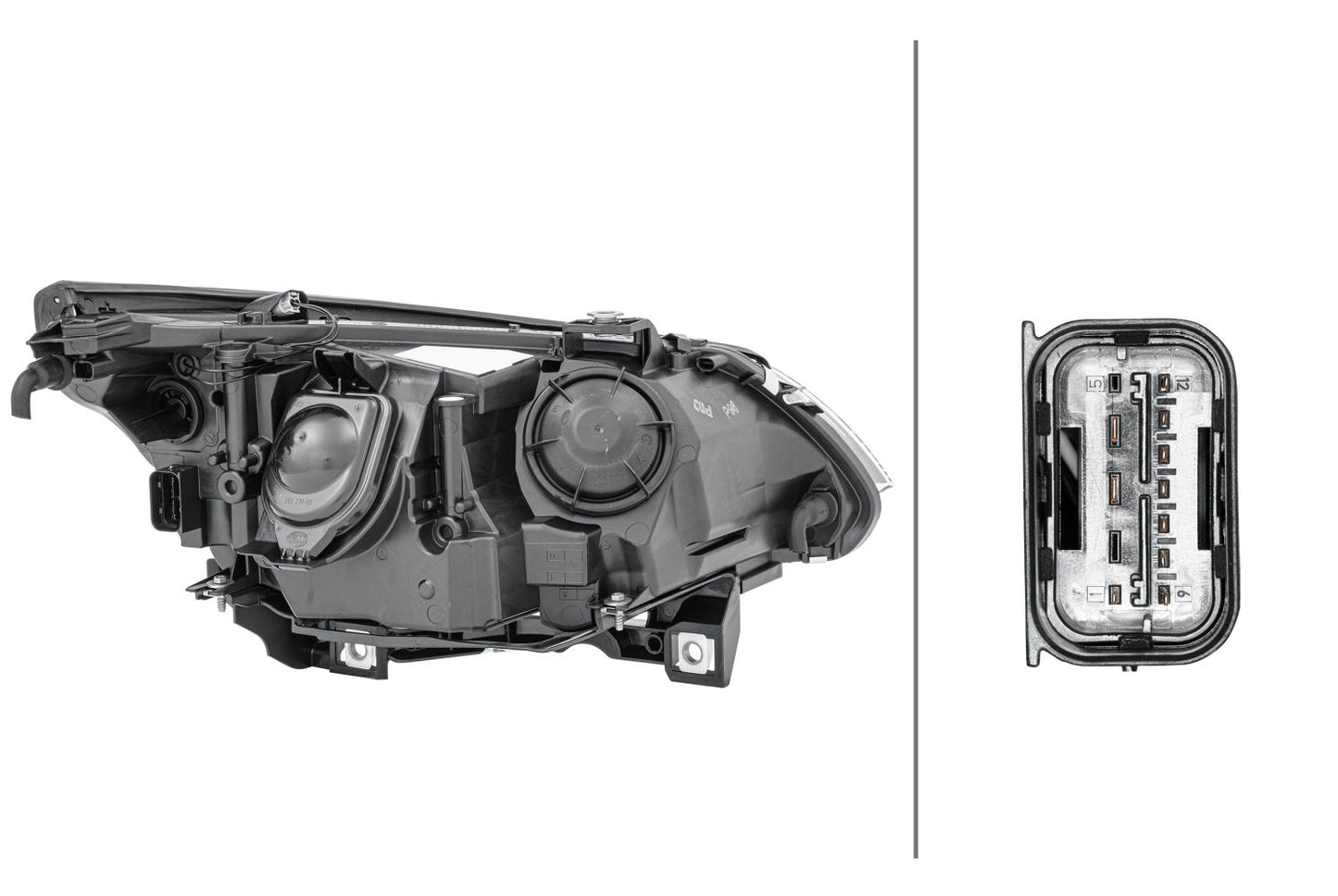 Halogen/DE-Headlight - left - for e.g. BMW 5 (E60)