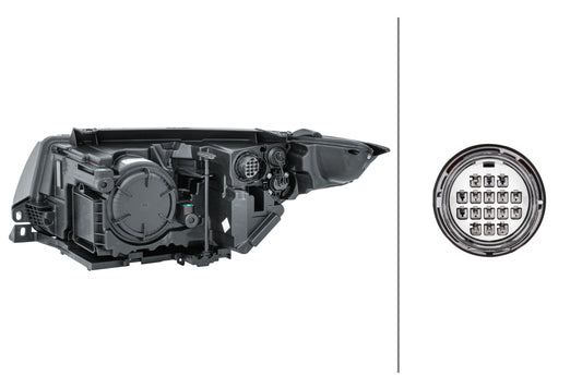 HELLA Halogen-Headlight - right - for e.g. Range Rover Evoque (L538) 1EL354806-101