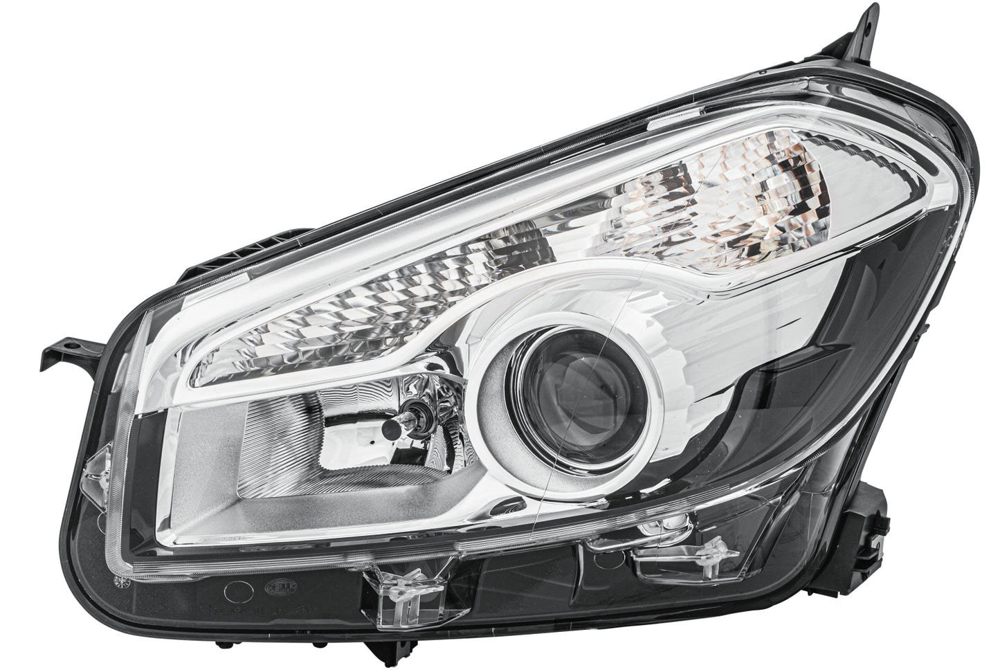 HELLA Halogen/DE-Headlight - left - for e.g. Nissan Qashqai I (J10, NJ10, JJ10E) 1EL010335-051
