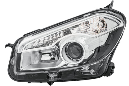 HELLA Halogen/DE-Headlight - left - for e.g. Nissan Qashqai I (J10, NJ10, JJ10E) 1EL010335-051