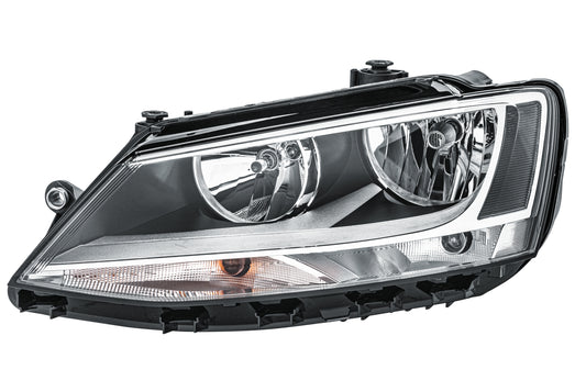 HELLA Halogen-Headlight - left - for e.g. VW Jetta IV (162, 163, AV3, AV2) 1EL010395-011
