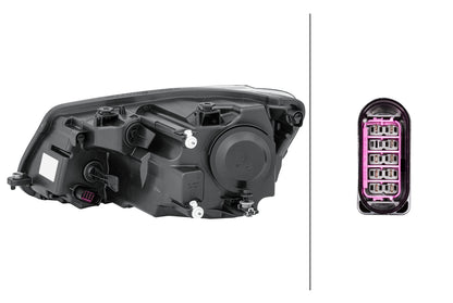 HELLA FF-Headlight - right - for e.g. VW Caddy III Box (2KA, 2KH, 2CA, 2CH) 1EL010551-021