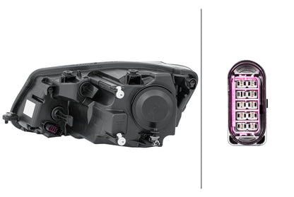 HELLA FF-Headlight - right - for e.g. VW Caddy III Box (2KA, 2KH, 2CA, 2CH) 1EL010551-121
