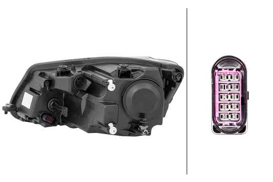 HELLA FF-Headlight - right - for e.g. VW Caddy III Box (2KA, 2KH, 2CA, 2CH) 1EL010551-121