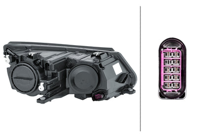 HELLA Halogen/FF-Headlight - left - for e.g. VW Tiguan (5N_) 1EL010749-211