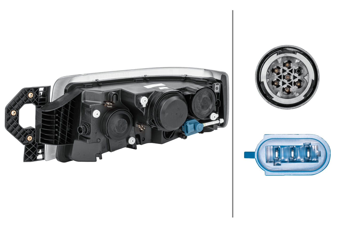 HELLA DE/Halogen-Headlight - right - for e.g. Renault Trucks C-series 250, D-serie 1EL011171-261