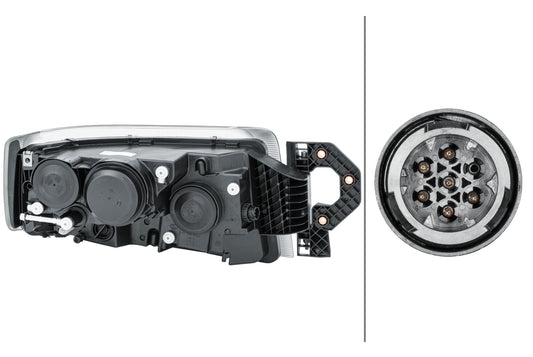 HELLA Halogen/DE-Headlight - left - for e.g. Renault Trucks C-series 250, D-serie 1EL011171-271