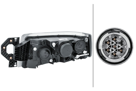HELLA Halogen/DE-Headlight - right - for e.g. Renault Trucks C-series 250, D-serie 1EL011171-281