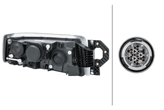 HELLA Halogen/DE-Headlight - left - for e.g. Renault Trucks Premium II Distr./Lander 1EL011899-291