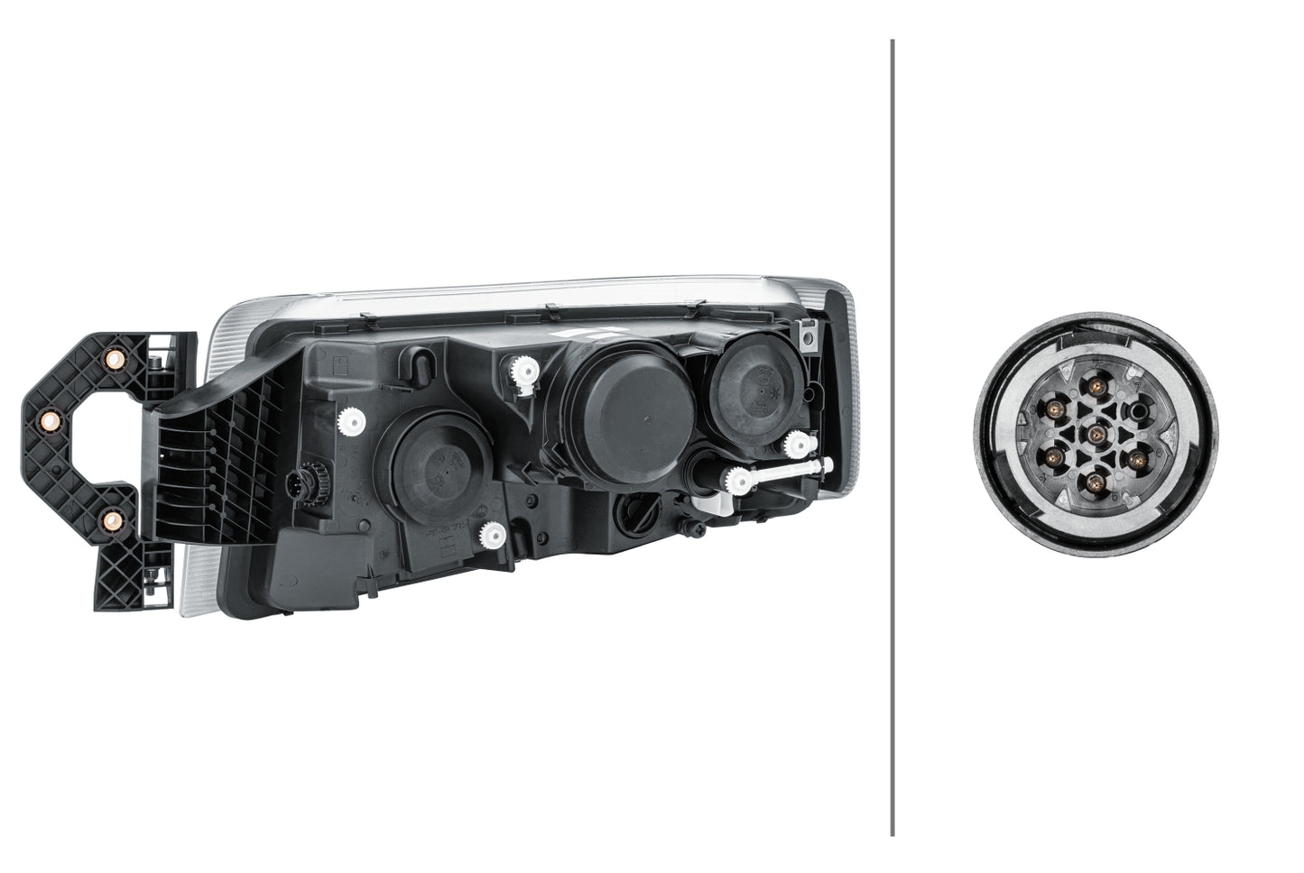 HELLA Halogen-Headlight - right - for e.g. Renault Trucks Premium II Route 1EL011899-381