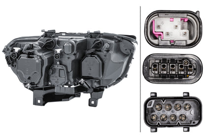 HELLA Halogen/Bi-Xenon-Headlight - left - for e.g. BMW 7 (E65, E66, E67) 1EL158075-011