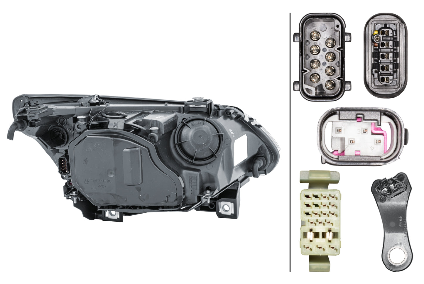 HELLA Bi-Xenon/Halogen-Headlight - left - for e.g. BMW 5 (E60) 1EL160287-011