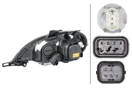 HELLA Bi-Xenon/Halogen-Headlight - right - for e.g. Mercedes-Benz M-Class (W163) 1EL223151-201