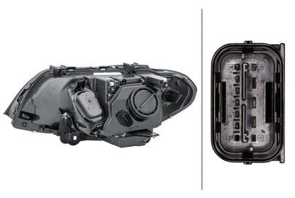 HELLA DE/Halogen/FF-Headlight - right - for e.g. BMW X5 (E53) 1EL224486-221