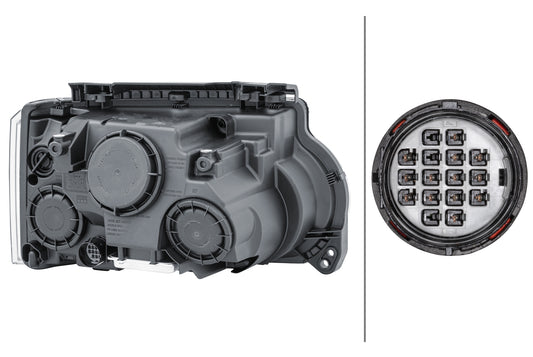HELLA Bi-Xenon-Headlight - left - for e.g. Range Rover III (L322) 1EL238036-431