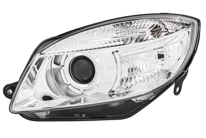 HELLA Halogen/FF/Dual Headlight-Headlight - left - for e.g. Skoda Fabia II (542) 1EL247025-251
