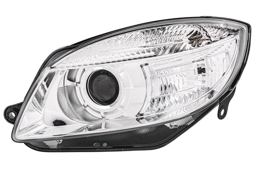 HELLA Halogen/FF/Dual Headlight-Headlight - left - for e.g. Skoda Fabia II (542) 1EL247025-251