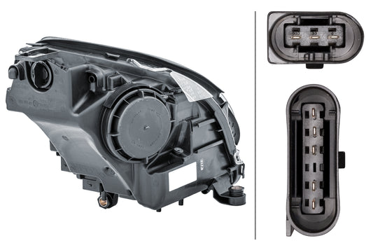 HELLA DE/Halogen-Headlight - left - for e.g. Mercedes-Benz R-Class (W251, V251) 1EL263037-011