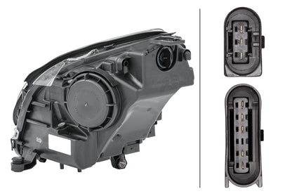 HELLA Halogen/DE-Headlight - right - for e.g. Mercedes-Benz R-Class (W251, V251) 1EL263037-021
