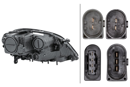 HELLA Halogen/FF/DE-Headlight - left - for e.g. Mercedes-Benz M-Class (W164) 1EL263064-011