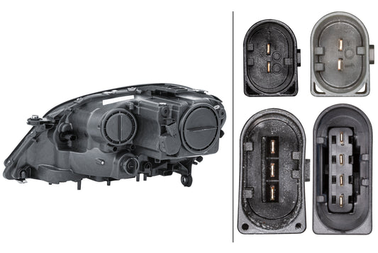 HELLA DE/Halogen/FF-Headlight - right - for e.g. Mercedes-Benz M-Class (W164) 1EL263064-021