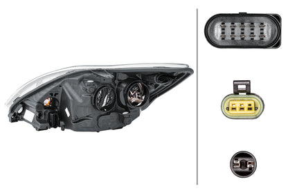 HELLA Bi-Xenon-Headlight - right - for e.g. Ford Focus II (DA_, HCP, DP) 1EL354807-061