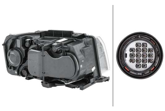 HELLA LED/Bi-Xenon-Headlight - left - for e.g. Land Rover Freelander 2 (L359) 1EL354813-091