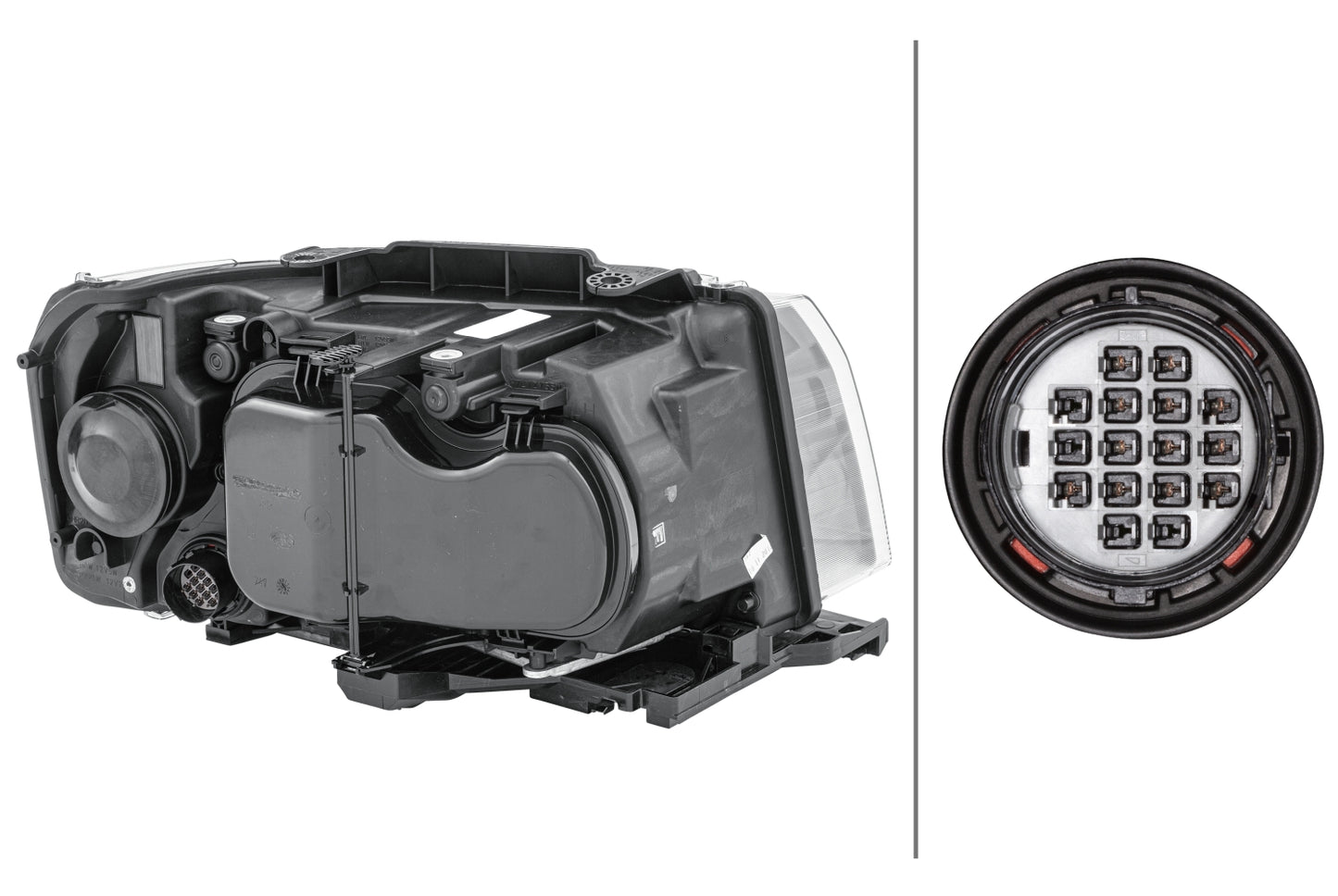 HELLA LED/Bi-Xenon-Headlight - left - for e.g. Land Rover Freelander 2 (L359) 1EL354813-091