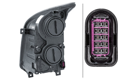 HELLA FF-Headlight - right - for e.g. VW Crafter 30-50 Box (2E_) 1ER011592-061