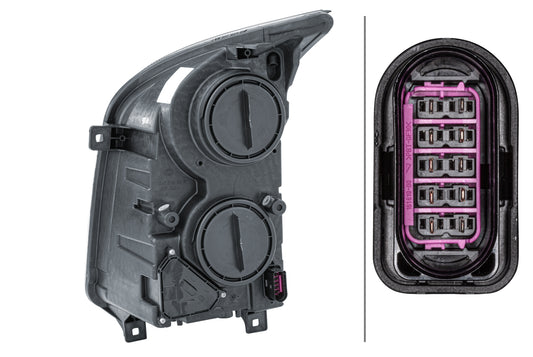 HELLA FF-Headlight - right - for e.g. VW Crafter 30-50 Box (2E_) 1ER011592-061