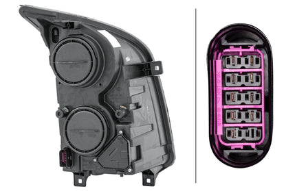 HELLA FF/Halogen-Headlight - left - for e.g. VW Crafter 30-50 Box (2E_) 1ER247017-051