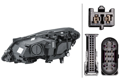 HELLA LED/Halogen-Headlight - right - for e.g. Mercedes-Benz E-Class Coupe (C207) 1EX011091-721