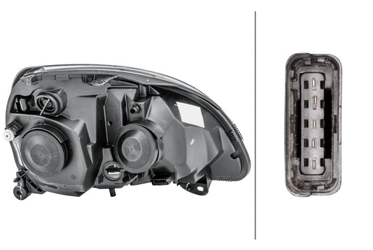 HELLA Halogen-Headlight - left - for e.g. Renault Clio II (BB_, CB_) 1LB008461-751