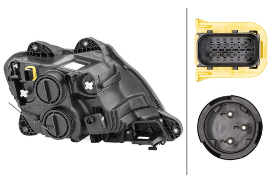 HELLA FF/Halogen-Headlight - left - for e.g. DAF CF FA 370 1LD010116-611