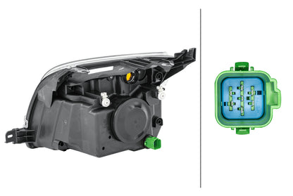 HELLA Halogen-Headlight - right - for e.g. Ford Fusion (JU_) 1LD247026-281