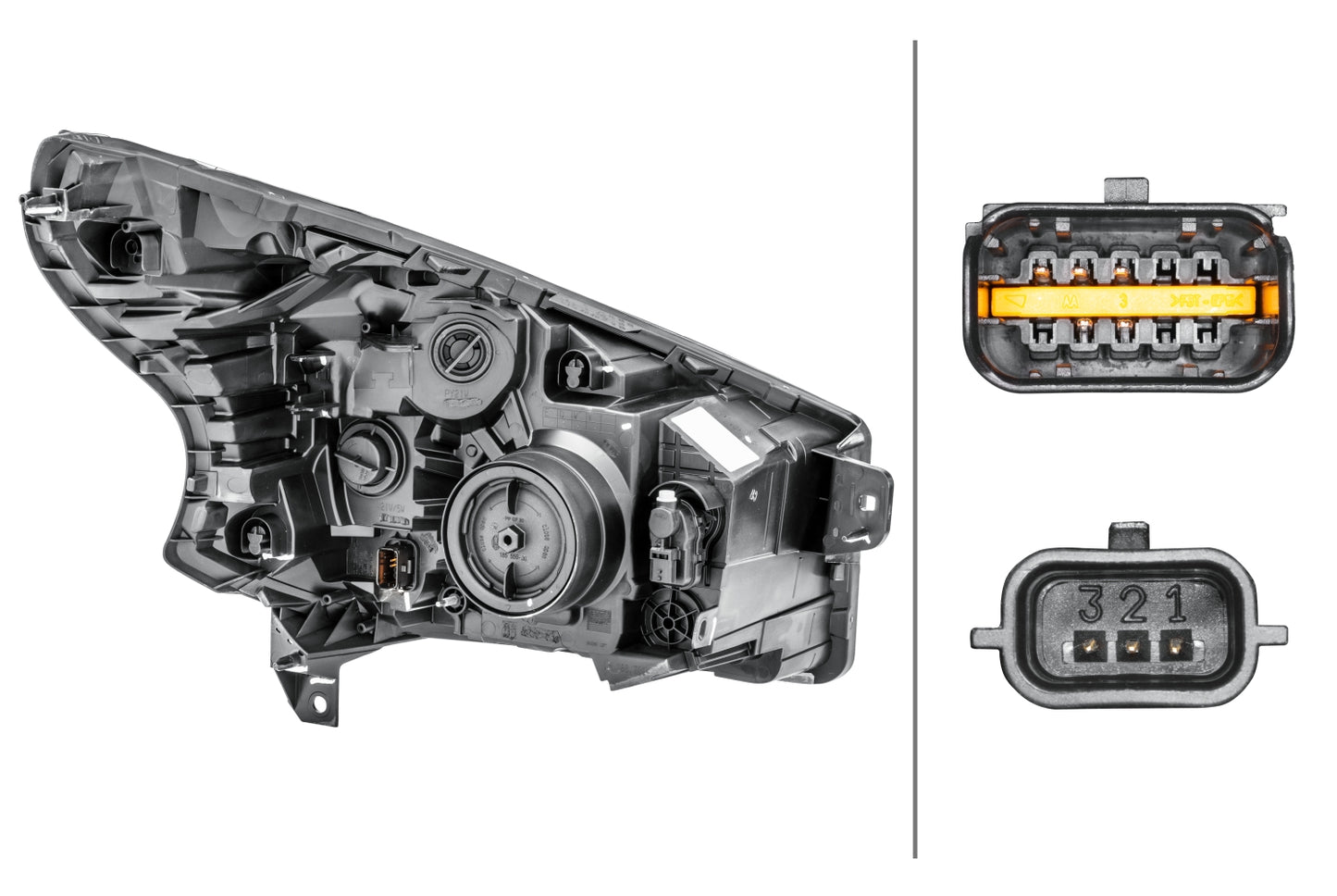 HELLA Halogen/FF-Headlight - left - for e.g. Fiat Talento Platform/Chassis (296_) 1LE011410-471