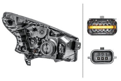 HELLA Halogen/FF-Headlight - left - for e.g. Fiat Talento Platform/Chassis (296_) 1LE011410-471