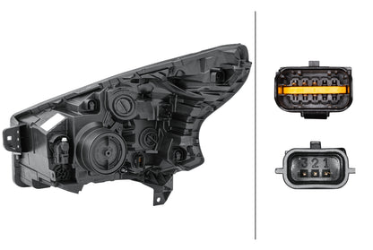 HELLA FF/Halogen-Headlight - right - for e.g. Vauxhall Vivaro B Box (X82) 1LE011565-141
