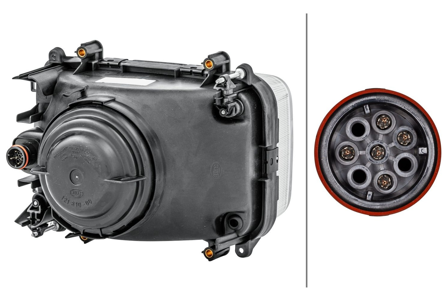 HELLA Halogen-Headlight - left 1LG007660-031