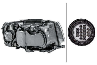 HELLA LED/Halogen-Headlight - left - for e.g. Land Rover Freelander 2 (L359) 1LJ354813-131
