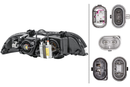 HELLA DE/Halogen/Xenon-Headlight - left - for e.g. BMW 5 (E39) 1LL008052-591